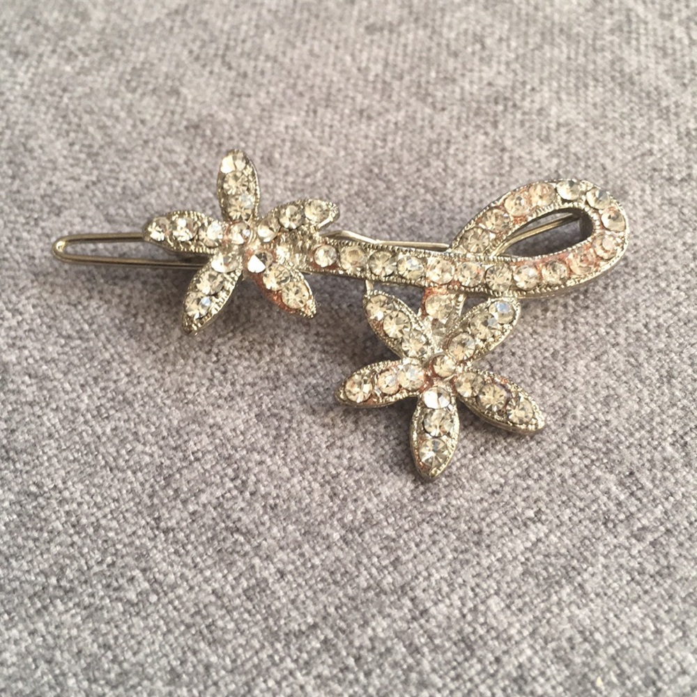 Flower Diamond Hair Clip